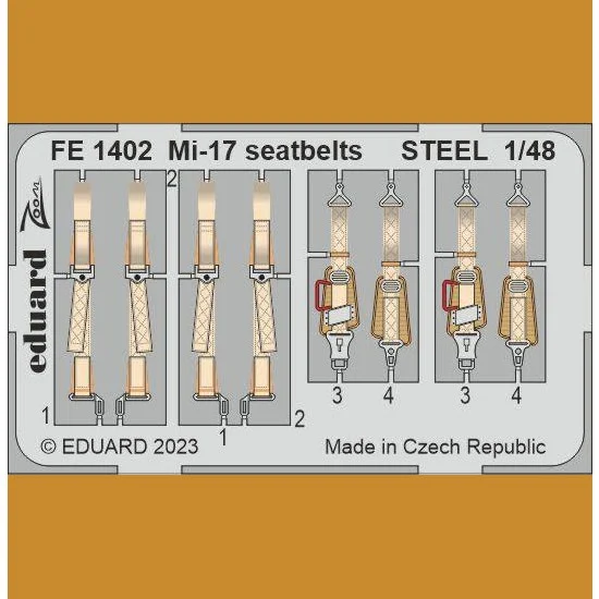 Eduard FE1402 1/48 Mil Mi-17 Seatbelts for Trumpeter kits