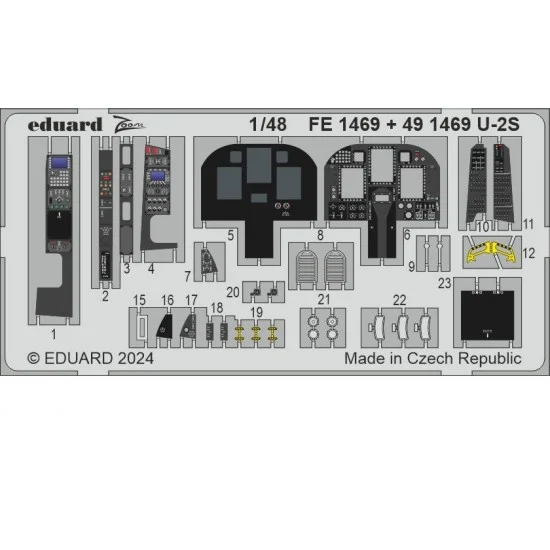 Eduard FE1469 1/48 U-2S Dragon Lady Detail Set for Hobby Boss kits