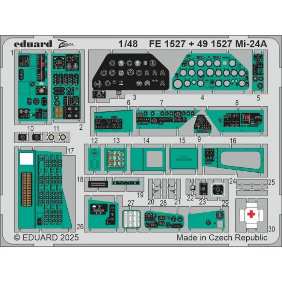 Eduard FE1527 1/48 Mil Mi-24A Detail Parts for Trumpeter kits