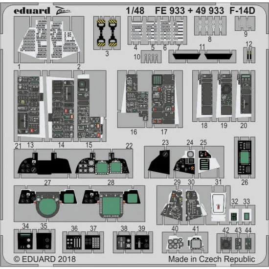Eduard FE933 1/48 Grumman F-14D Tomcat Detail Set for Tamiya kits