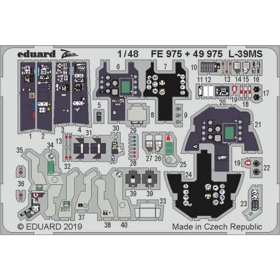 Eduard FE975 1/48 Aero L-39MS Albatros Detail Set for Trumpeter kits