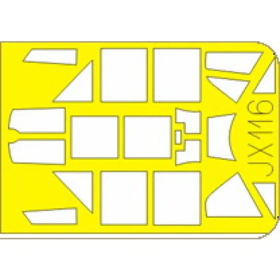 Eduard JX116 1/32 Messerschmitt Bf 109F-4 Paint Mask for Hasegawa kit