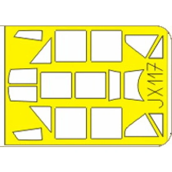 Eduard JX117 1/32 Messerschmitt Bf 109F-4 Paint Mask for Trumpeter kit