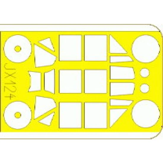 Eduard JX124 Eduard Painting Mask for 1/32 Messerschmitt Bf 109E-4 for Dragon/Cyber Hobby kit