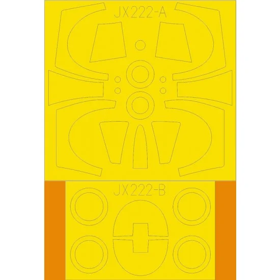 Eduard JX222 1/32 TF-104G Starfighter Painting Masks for Italeri kits