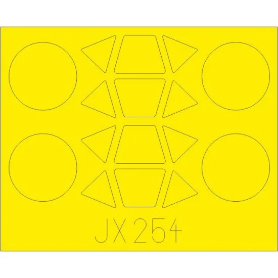 Eduard JX254 1/32 Boeing-Stearman PT-17 Kaydet Paint Masking for Roden kits
