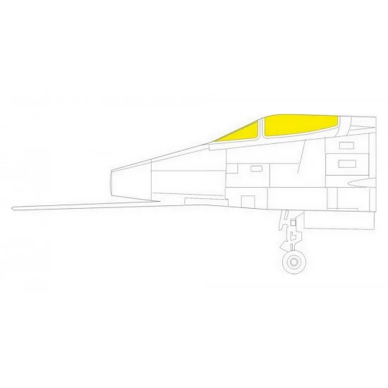 Eduard JX278 1/32 F-100C Super Sabre TFace Paint Masking for Trumpeter kits