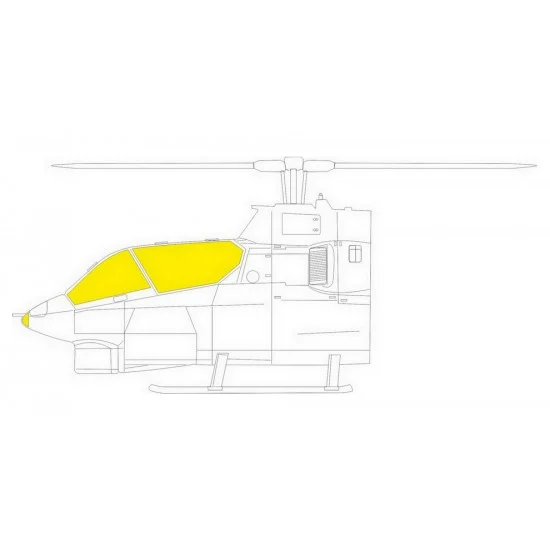 Eduard JX279 1/32 Bell AH-1G Cobra Paint Masking for ICM kits