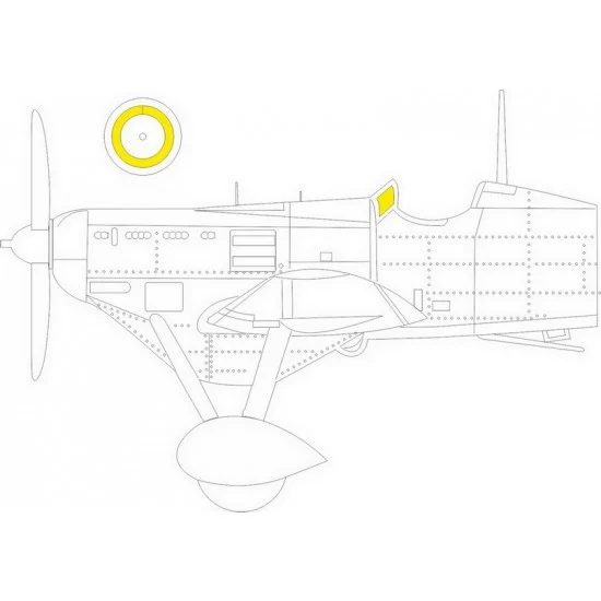 Eduard JX281 1/32 Dewoitine D.510 Paint Masking for Dora Wings kits - Model Planes