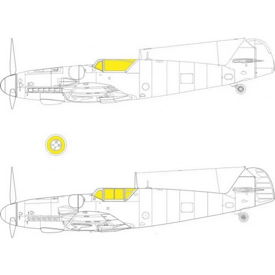 Eduard JX291 1/35 Messerschmitt Bf 109G-6 Paint Masking for Border Model
