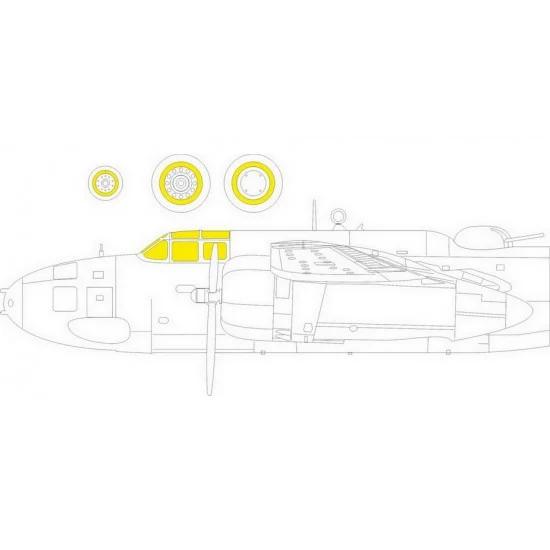 Eduard JX316 1/32 Douglas A-20G Havoc Paint Masks for HK Model kits