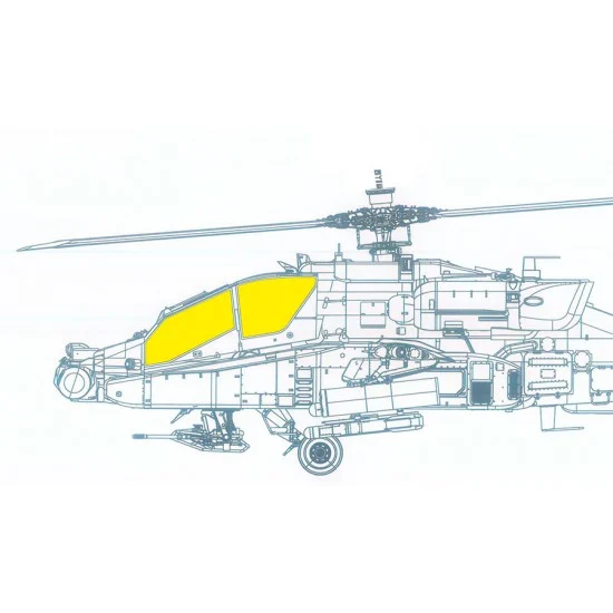 Eduard JX328 1/35 Boeing AH-64A Apache Early Masks for Trumpeter kits