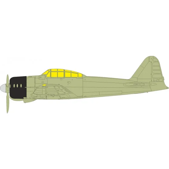 Eduard JX334 1/32 A6M2 Zero Canopies Masking for Tamiya kits - Model Planes