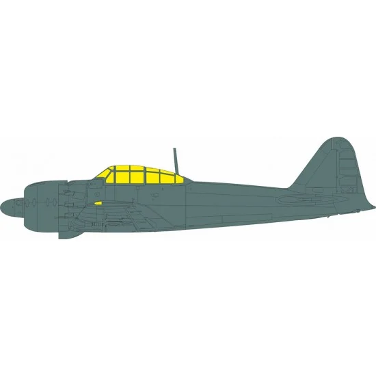 Eduard JX336 1/32 A6M5 Zero Canopies Masking for Tamiya kits - Model Planes
