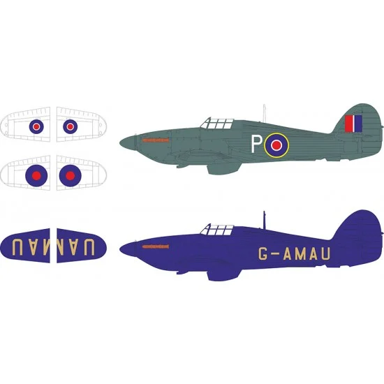Eduard JX343 1/32 Sea Hurricane Mk.IIC Marking and National Insignia Paint Mask for Revell kits - Model Planes