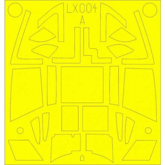 Eduard LX004 1/24 Mosquito FB Mk.VI TFace Painting Masks for Airfix kits - Model Planes
