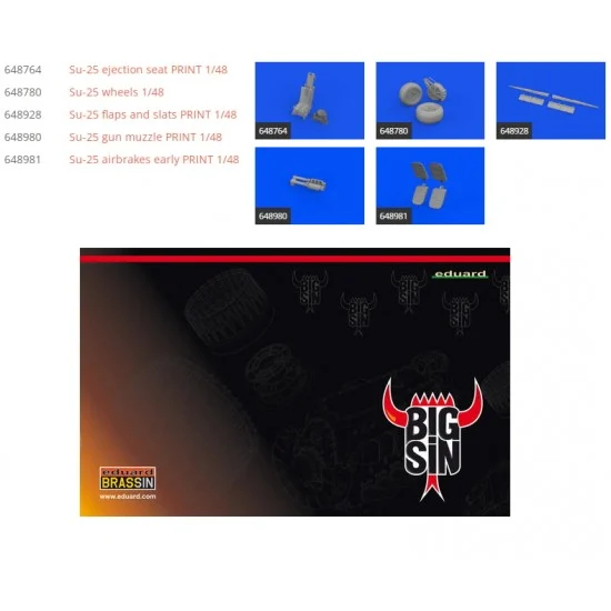 Eduard SIN648125 1/48 Sukhoi Su-25 Super Detail Set for Zvezda kits
