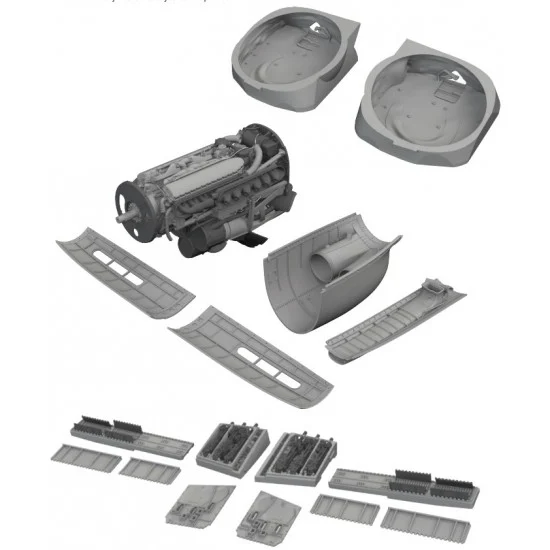 Eduard SIN648139 1/48 P-40E Warhawk Advanced Super Detail set for Eduard kits