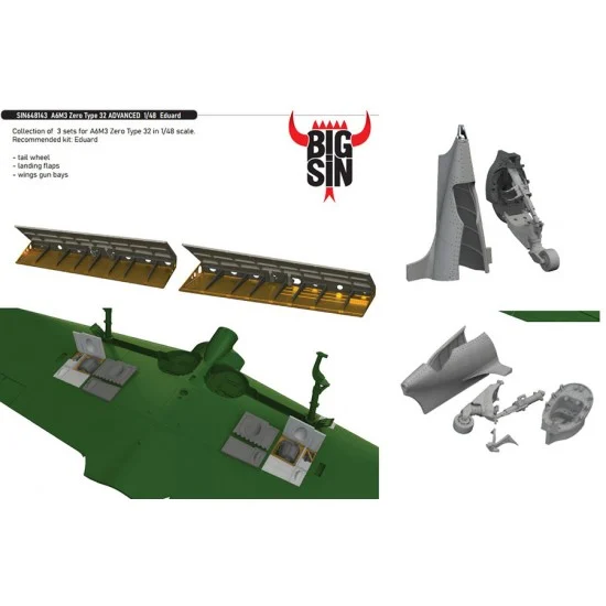 Eduard SIN648143 1/48 A6M3 Zero Type 32 Advanced Super Detail set for Eduard kits - Model Planes