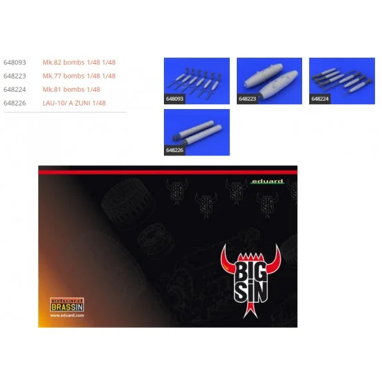 Eduard SIN64880 1/48 North American Rockwell OV-10A Bronco Air To Ground Super Detail Set for ICM kits