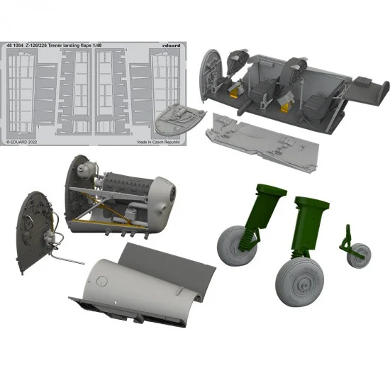 Eduard SIN64884 1/48 Zlin Z-126 Trener Super Detail Set for Eduard kits