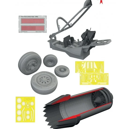 Eduard SIN67235 1/72 F-35C Super Detail set for Tamiya kits
