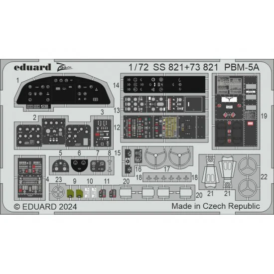 Eduard SS821 1/72 Martin PBM-5A Mariner Detail Parts for Academy kits