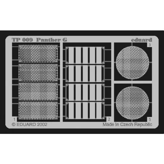 Eduard TP009 Photoetch for 1/35 German Panther Ausf.G for Tamiya kit - Military Vehicles & Tanks