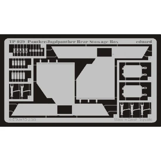 Eduard TP029 1/35 German Panther/Jagdpanther Rear Stowage Box - Military Vehicles & Tanks