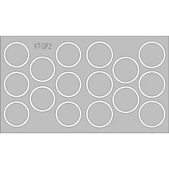 Eduard XT072 1/35 Panther Ausf.G Wheel Mask for Tamiya kit - Military Vehicles & Tanks
