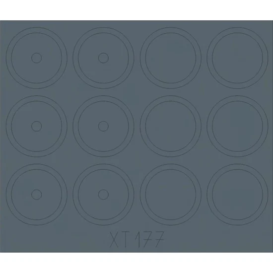 Eduard XT177 1/35 ASU-85 SPG (1956) Wheel Mask for Trumpeter kit
