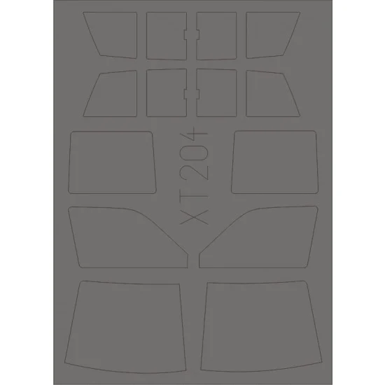 Eduard XT204 1/35 Dual Cab Toyota Hi-Lux Pick Up Truck Paint Mask for Meng Model kit