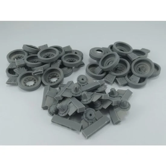 Elefant Corporation 35064 1/35 M46/47/48/60 Steel Wheels Type 1 (14pcs) for AFV Club/Dragon/Meng/Takom/Italeri kits - Military Vehicles & Tanks