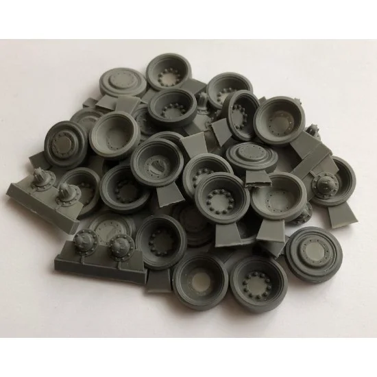 Elefant Corporation 35068 1/35 M26/46/47/48A1 Steel Wheels w/Mud Shield (14pcs) for Tamiya/Takom/Dragon kits - Military Vehicles & Tanks