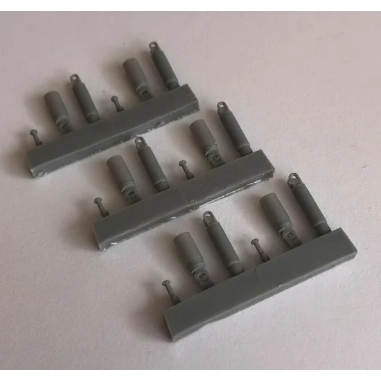 Elefant Corporation 35076 1/35 M60A1/A3 Shock Absorbers (6pcs) for AFV Club kits - Military Vehicles & Tanks