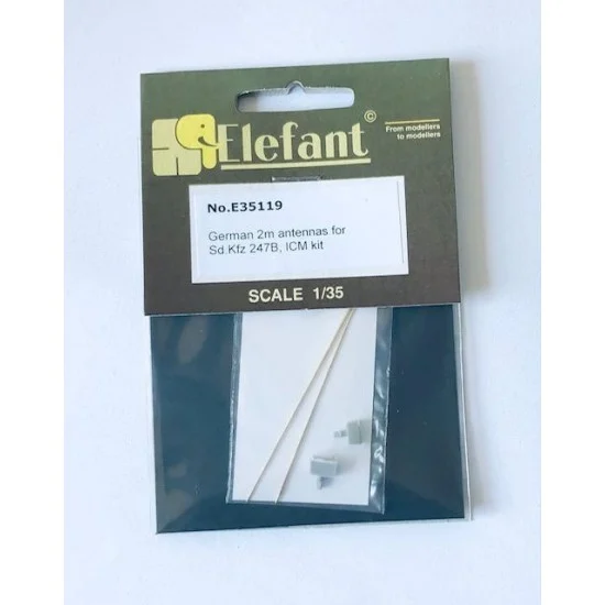 Elefant Corporation E35119 1/35 German SdKfz 247B 2M Antennas for ICM kits - Military Vehicles & Tanks