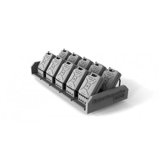 Elefant Corporation E35213 1/35 German Wehrmacht Jerry Cans "EHG", 1943, Pattern, Open (10pcs) - Scenics & Diorama