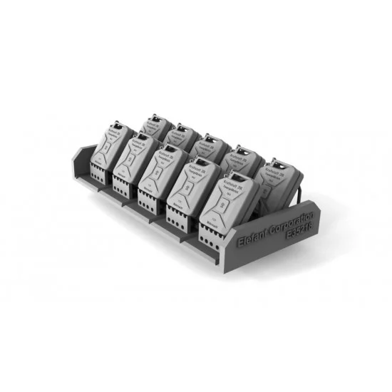 Elefant Corporation E35218 1/35 German Wehrmacht Jerry Cans "Nirona", 1943, Pattern, Open (10pcs) - Scenics & Diorama