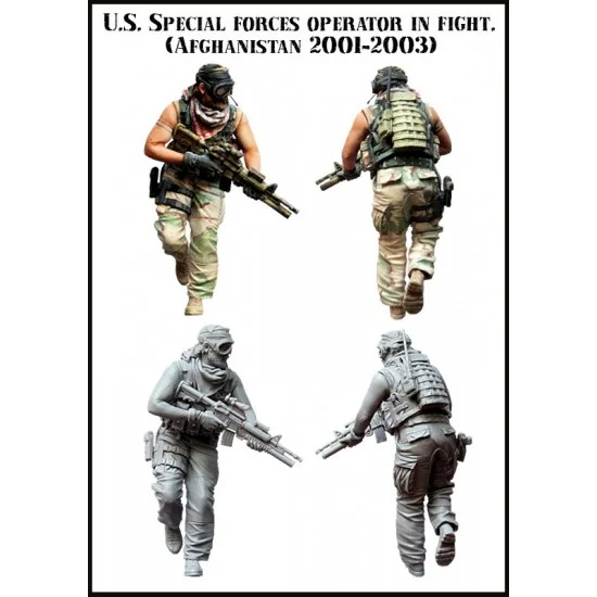Evolution Miniatures 35076 1/35 US Special Forces Operator in Fight (Afghanistan 2001-2003) Vol.1 (1 Figure)
