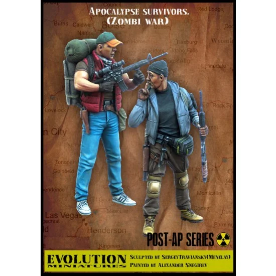 Evolution Miniatures 35143 1/35 Apocalypse Survivors in Zombie War - Model Figures