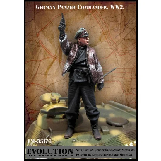 Evolution Miniatures 35178 1/35 WWII German Panzer Commander - Model Figures