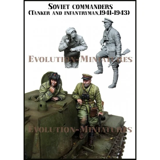 Evolution Miniatures 35209 1/35 Soviet Commanders - Tanker & Infantry Man 1941-1943 (2 figures)