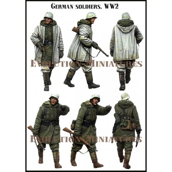 Evolution Miniatures 35212 1/35 German Soldier, Kharkov 1943 (2 figures) - Model Figures