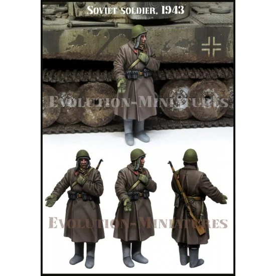 Evolution Miniatures 35236 1/35 Soviet Soldier Standing 1943 (1 figure) - Model Figures
