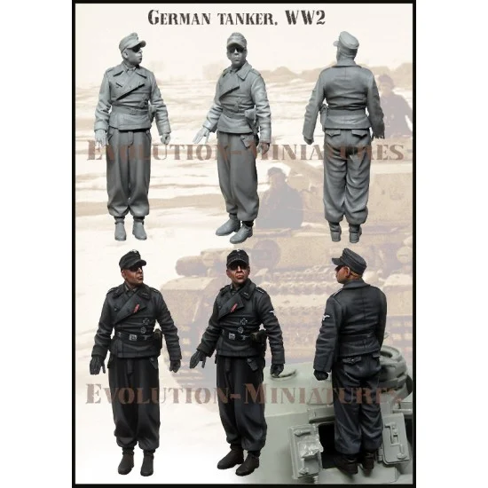 Evolution Miniatures 35240 1/35 WWII German Tanker #2 - Model Figures