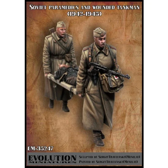Evolution Miniatures 35247 1/35 Soviet Paramedics and Wounded Tankman 1943-1945 (3 figures)