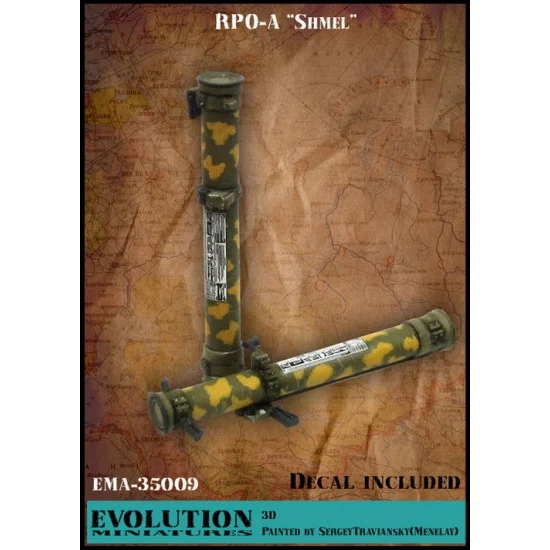Evolution Miniatures EMA-35009 1/35 Man-Portable Rocket Launcher RPO-A "Shmel" with Decals