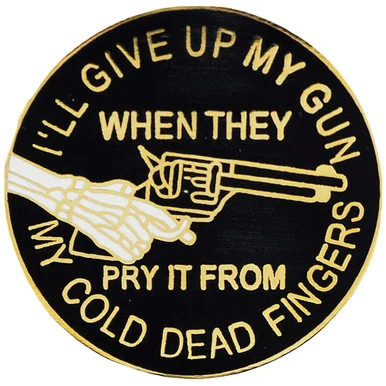 Give Up My Guns Lapel Pin P14986 (C) - Eagle Emblems