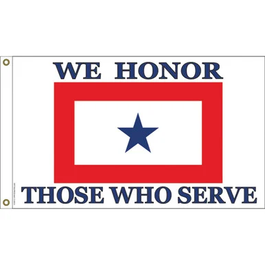 We Honor Those Flag F1360 (F035L) - Eagle Emblems