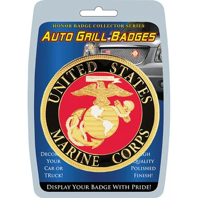 Marines Auto Grill Badge MD6104 (MD020) - Eagle Emblems